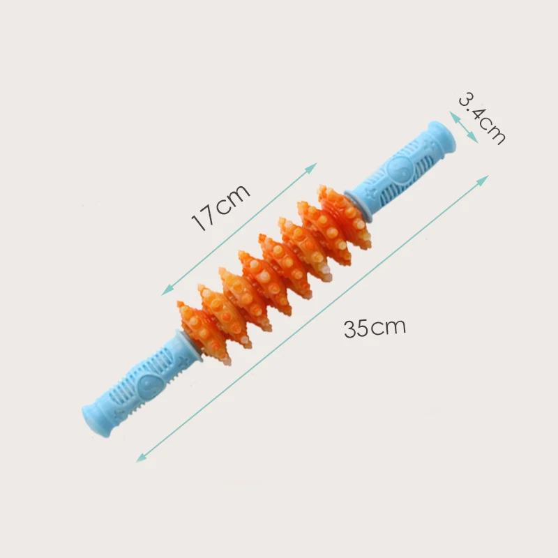 Новый Пластик ручка восьмиколесное ручной роликовый массажер прилипает к телу
