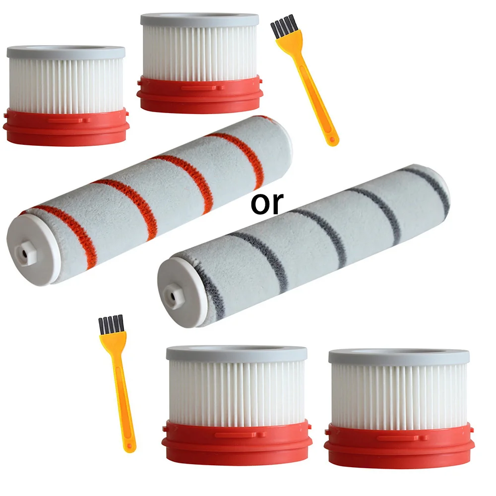

Red/gray Filter Roller Brush Cleaning Brushes Set Kit For Xiaomi Dreame V9 / V9P / V10 Boreas Vacuum Cleaner Parts