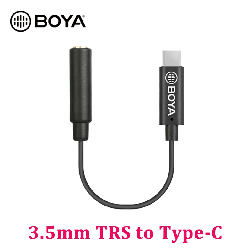 

Boya k6 3.5mm TRS to Type-C Audio Adapter Cable USB C to 3.5mm Microphone Converter for DJI OSMO Pocket mic adapter
