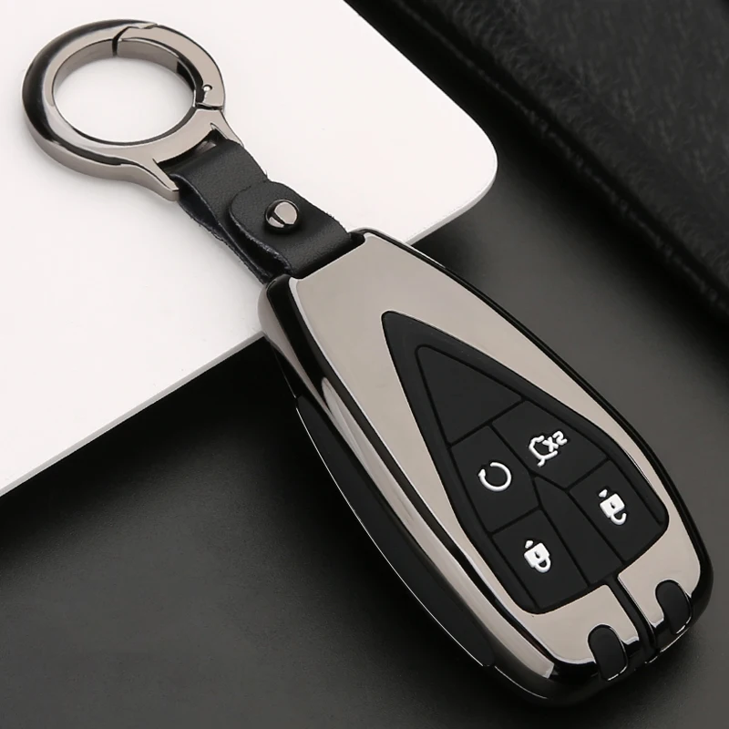 

Zinc Alloy+Silicone Remote Key Case Cover For Changan CS35plus CS75Plus CS55Plus Oushang X7 2019 2020 3/4/5/Button Accessories