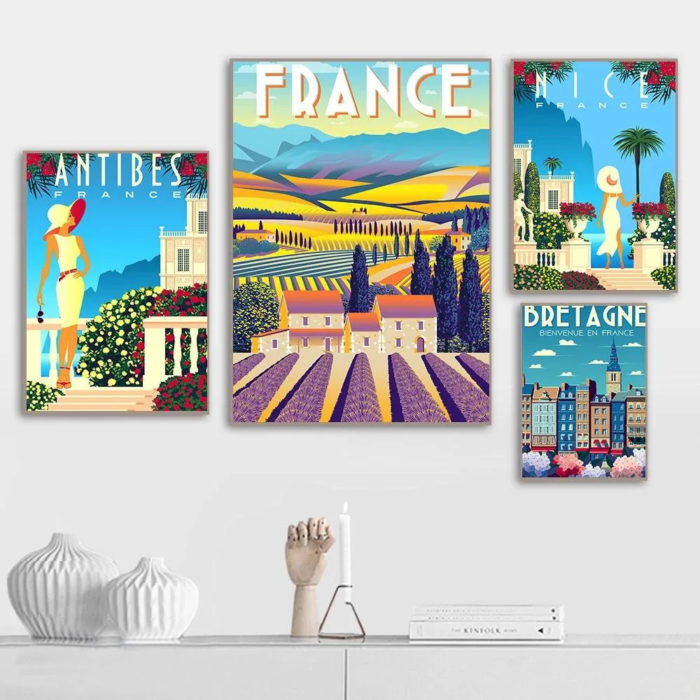 

5d Diy Diamond Painting French Travel Landscape Square Diamond Embroidery Paris Provence Britta Rhinestone Mosaic Decoration