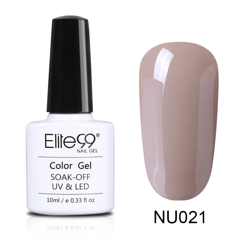 021 Elite99 10 мл Гель-лак телесного цвета Vernis Полупостоянный УФ-гель для ногтей гели для дизайна ногтей Эмаль лак для ногтей гель лак - Цвет: 021