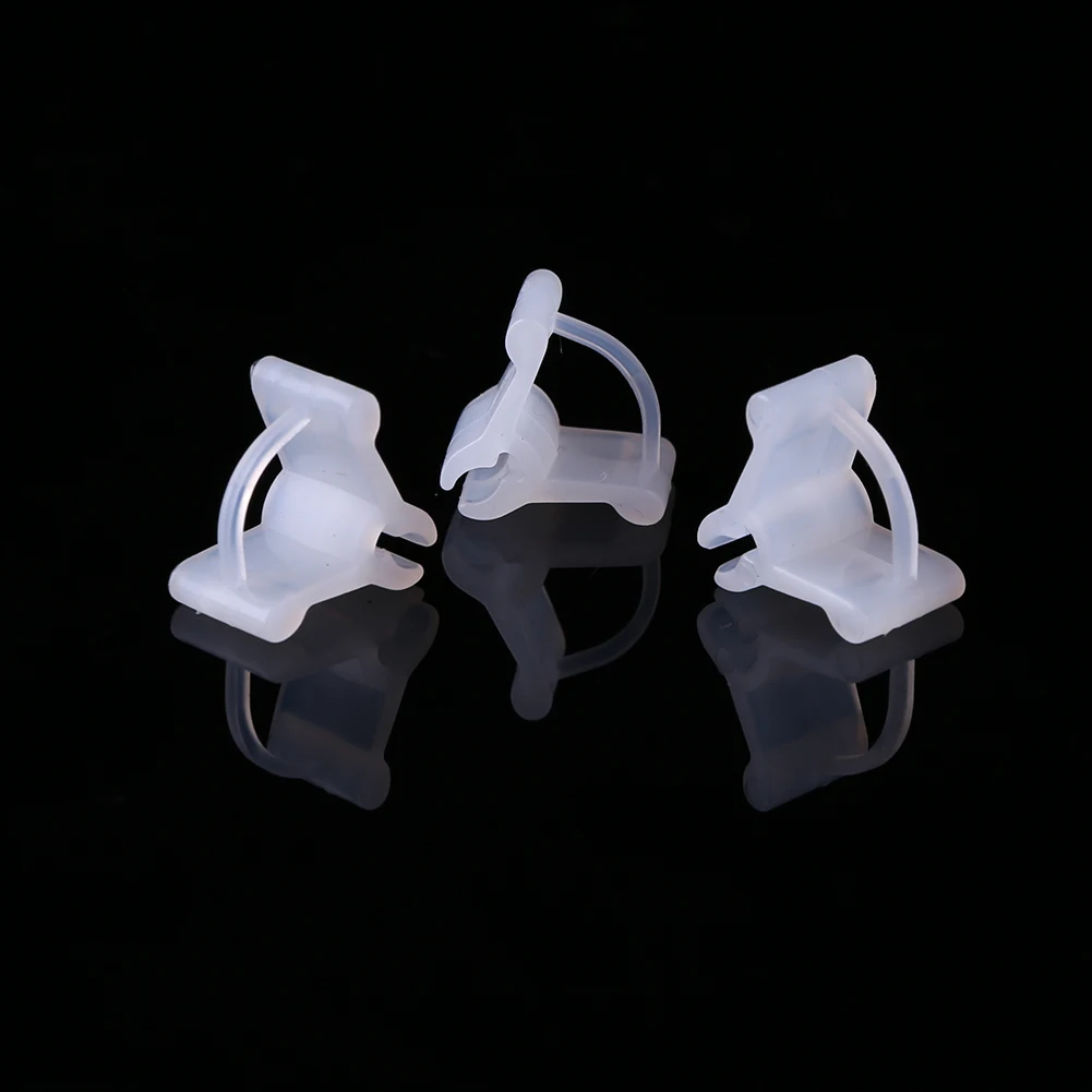 

100 Pcs Plants Grafting Clips Mini Transparent Flower Lightweight Gardening Household Garden Planting Elements