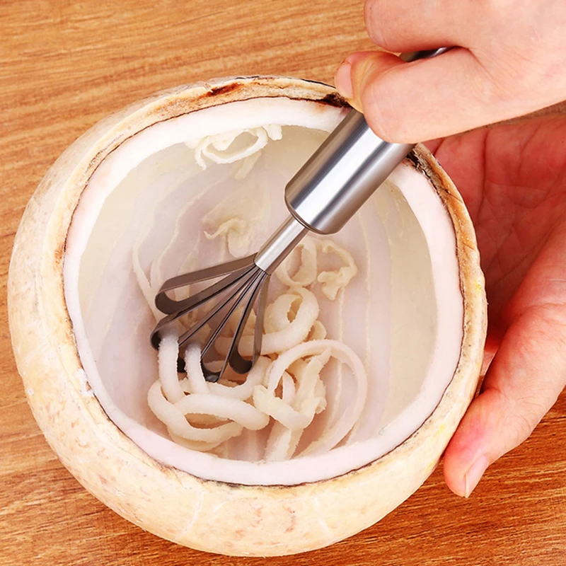 

Coconut Shaver Stainless Steel Kitchen Fruit Tool Fish Skin Scale Scraper Peeler