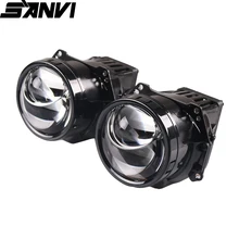 SANVI автомобиля Bi светодиодный & лазер линзы прожекторного типа головной светильник 35w 6000K совмещенный дальний/ближний свет авто светодиодный проектор головной светильник автомобиля мотоцикла светильник Ppgrade