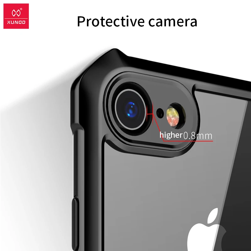 Прозрачный чехол для телефона Iphone 7 8 7Plus 8Plus 7S 8S прозрачный с подушкой