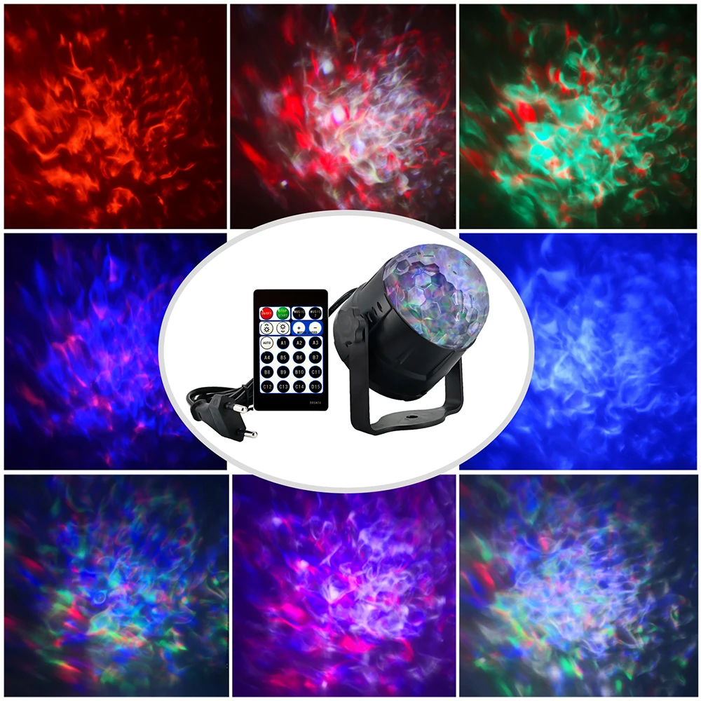 Дистанционный лазерный проектор RGB дискотечный светильник DJ светодиодный