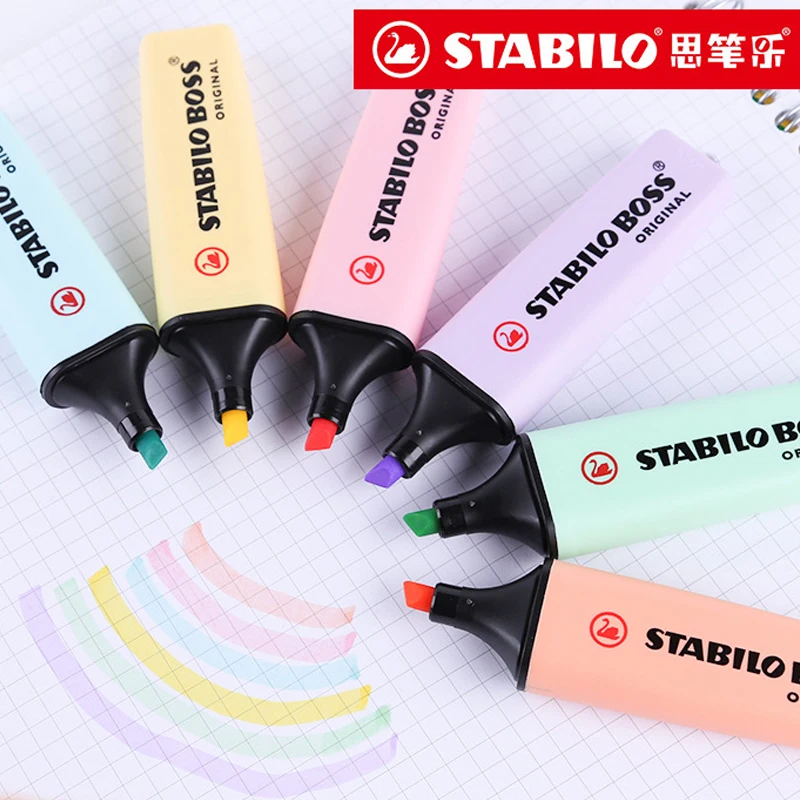 Набор ручек-хайлайтеров Stabilo Pastel Меловые маркеры текстовые хайлайтер школьная