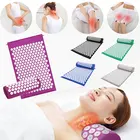 Массажный акупрессурный коврик kuznetsov, коврик в форме лотоса для йоги, облегчения спины, фитнеса, пилатеса, упражнений, коврик для йоги, Подарочная сумка с аппликатором