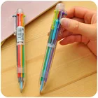 6 цветов, милая цветная шариковая ручка, кавайная шариковая ручка, школьные и офисные принадлежности, подарок, канцелярские принадлежности