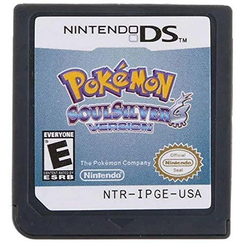 Pokemon Soul-tarjeta de juego versi&oacute;n plateada para NDS 3DS DSI DS Lite, versi&oacute;n en ingl&eacute;s (versi&oacute;n de reproducci&oacute;n)-0