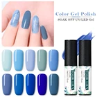 Гель-лак для ногтей FOUR LILY серии Blue, 5 мл, Полупостоянный УФсветодиодный Гель-лак для ногтей, 6 цветов