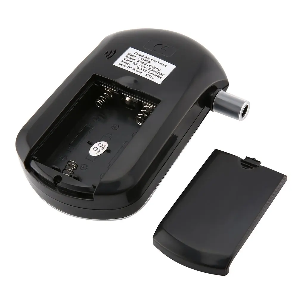 

AT6000 Digital Breath Alcohol Tester LCD Analyzer With 5 Mouthpiece High Sensitivity Professional Quick Response