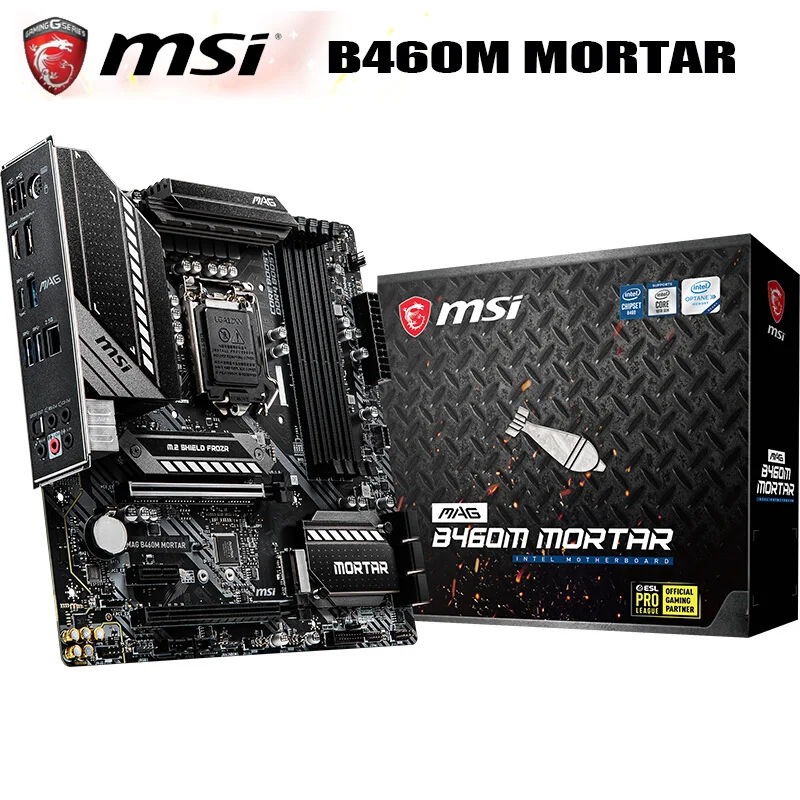 

Original MSI MAG B460M MORTAR mATX Desktop Motherboard Compatible with 10400/10400F/10500/10700 (INTEL B460/LGA 1200)