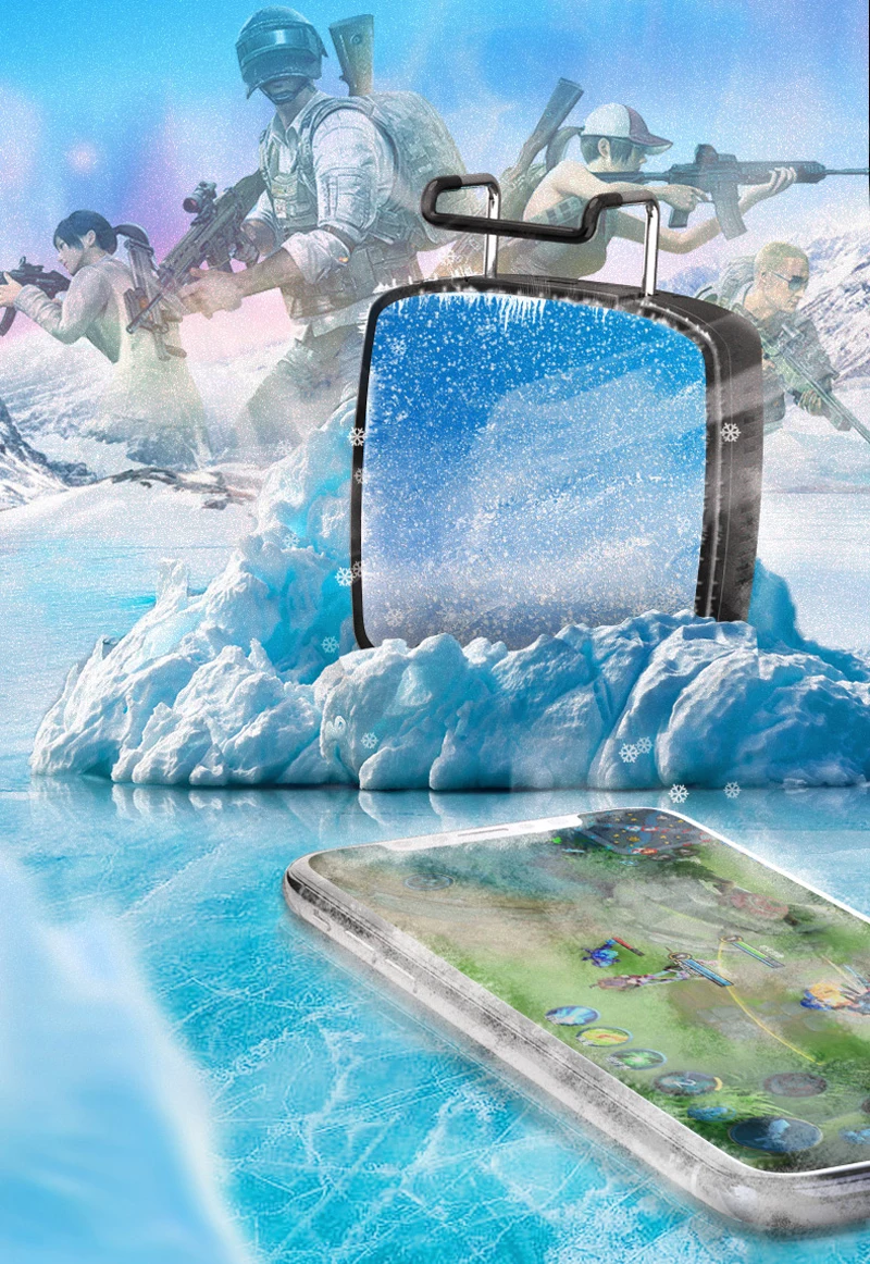 Мобильный кулер для телефона охлаждающий вентилятор для IOS iPhone Android huawei Sumsung смартфон PUBG игровой держатель охлаждающая подставка