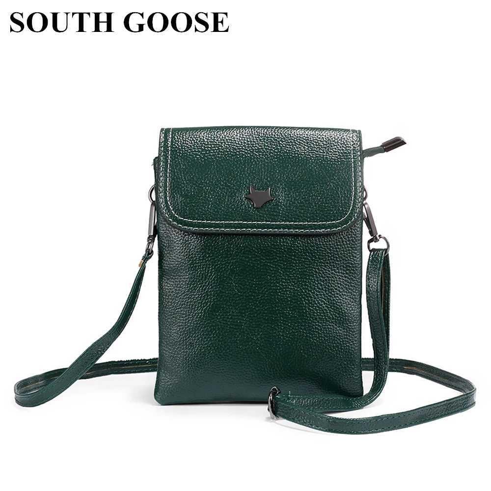 

SOUTH GOOSE 2019 High Quality Women Messenger Bag PU Leather Luxury Handbags Phone Purse Female Small Flap Ladies Crossbody Bags