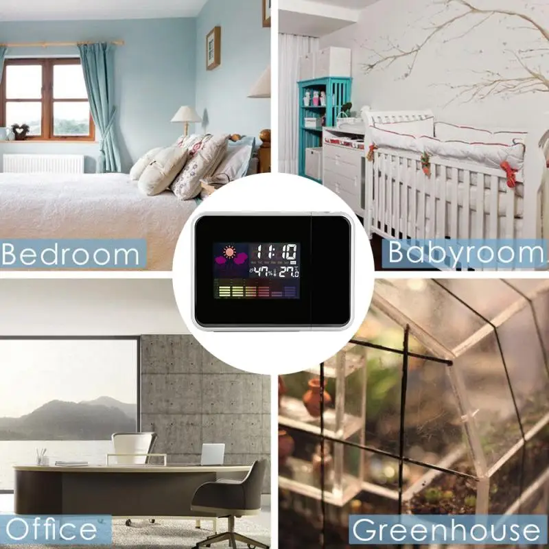 Светодиодный Будильник Snooze с функцией подсветки ЖК проекция будильник дисплей