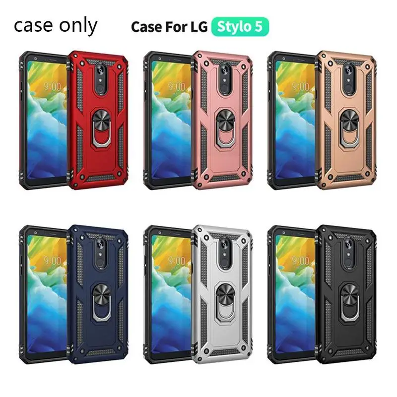 

For LG K51 Q51 Luxury Rugged Shockproof Plastic TPU PC Hybrid Silicone Stand Case Cover Soft Hard H4U1 Phone Armor TPU J3H8