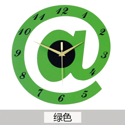 Деревянные настенные часы с мультяшным рисунком простые креативные в