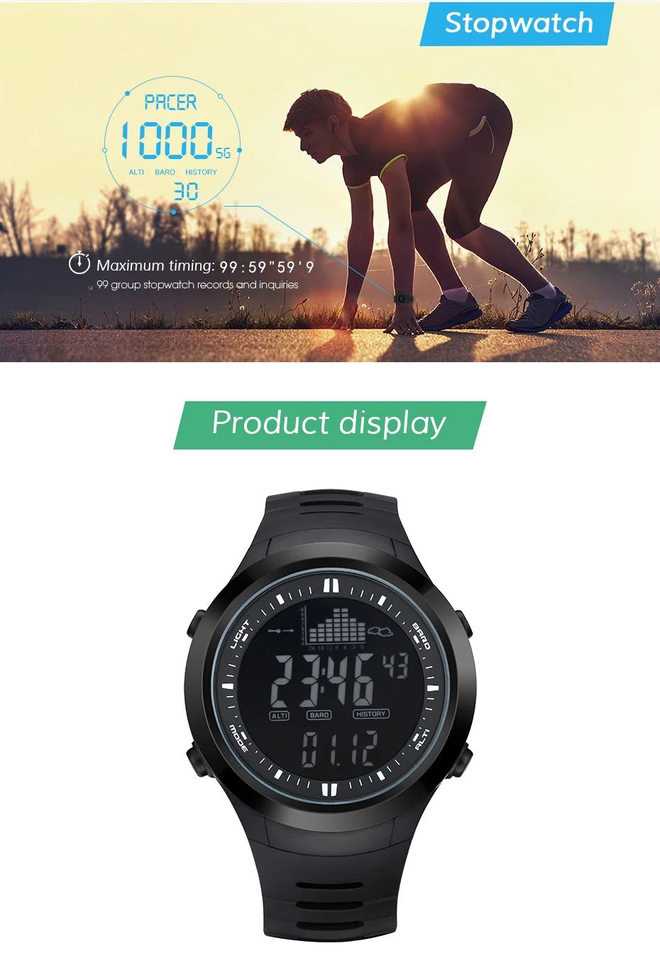 Мужские спортивные часы SPV709 для альпинизма |