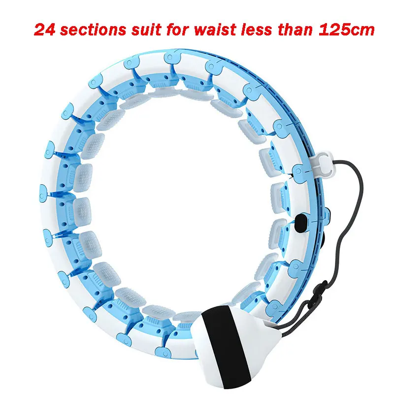 

Умный съемный обруч с 24 секциями, тренажер для талии для похудения, массажа, потери веса, утяжеленное обруч, умное кольцо