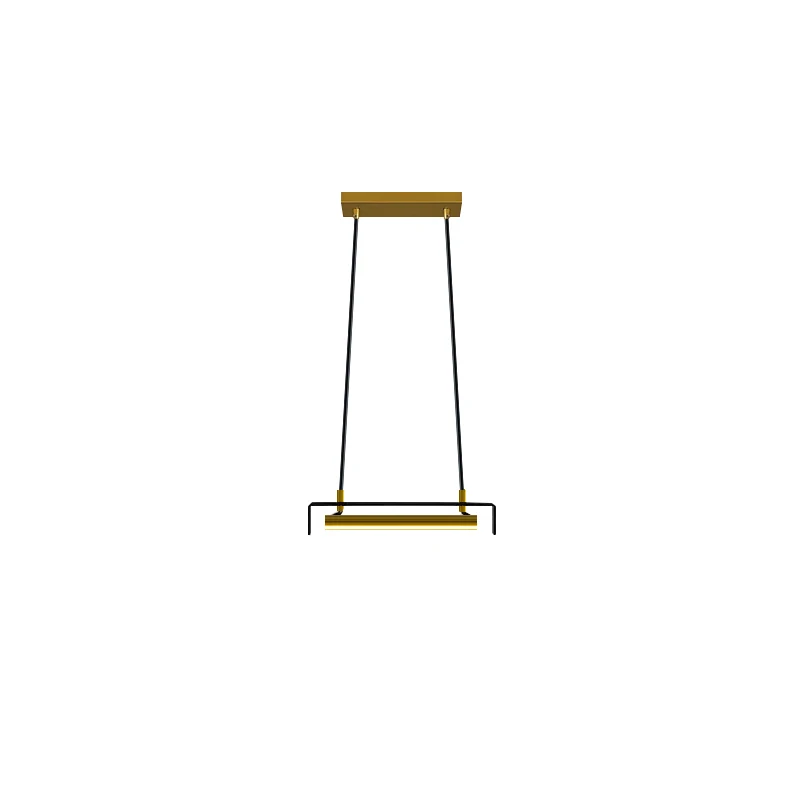 

Modern simple line extremely simple long chandelier Nordic Light luxury creative design feeling model room restaurant bar lamp