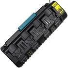 Зарядное устройство для Dewalt с 4 портами и двумя USB-портами, 14,4-18 в, 3 А, быстрое зарядное устройство для Dewalt DCB200 DCB201 DCB205 DCB118, зарядное устройство с европейской вилкой