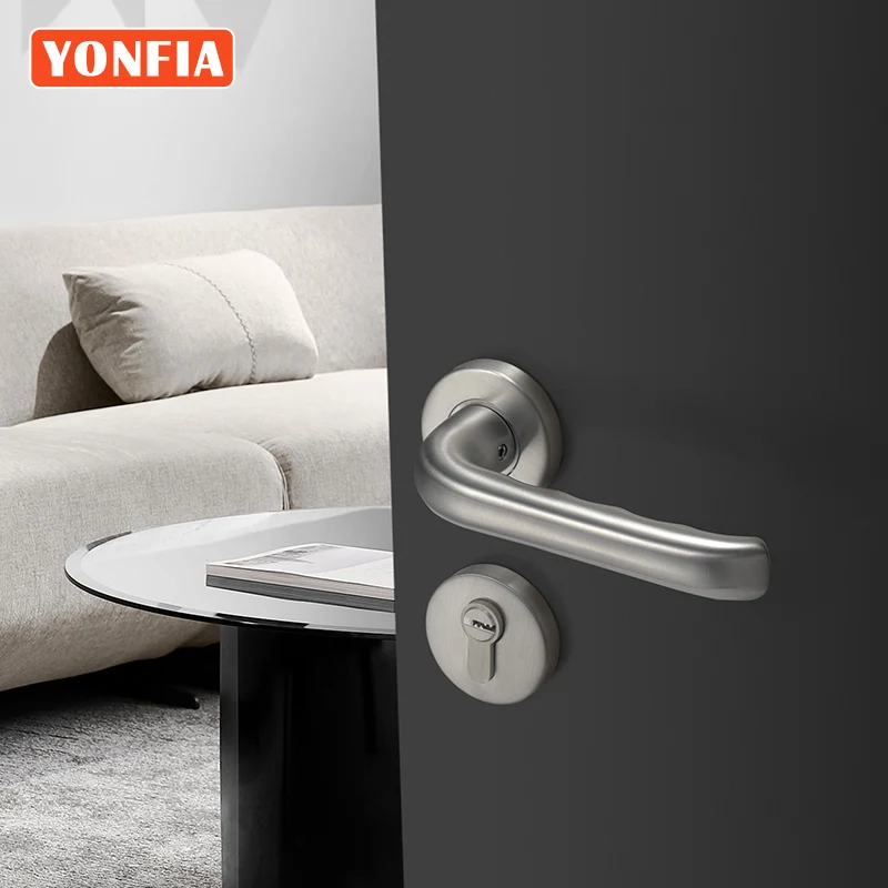Дверная ручка из нержавеющей стали YONFIA 721301 для межкомнатной врезной двери