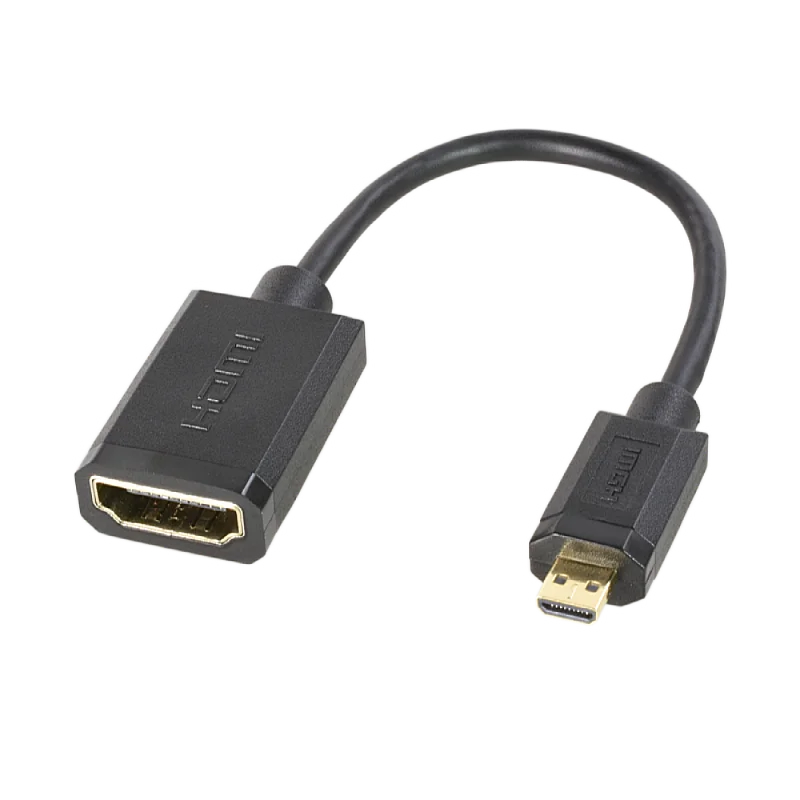 

4K 3840*2160 Micro HDMI to HDMI Cable Connector Male-Female High Premium Gold-plated HDMI Adapter for Phone Tablet HDTV Camera