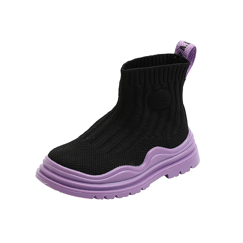 

Toddler/Little/Big Kid Casual Fashion Trainers Girls Boys High Top Mesh Sock Sneakers Children School Brand Sport Run Shoes