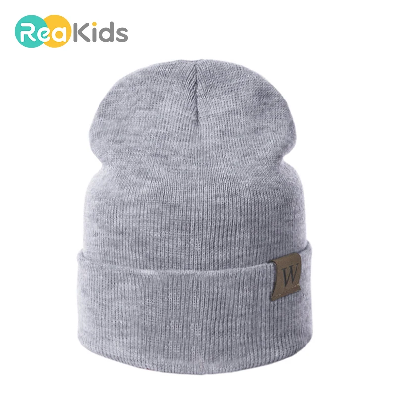 REAKIDS шапочки для мальчиков и девочек детские шапочки для детей хлопковая шапочка для новорожденного младенца зимняя детская шапка вязаные шапки теплая шапка Горячая Распродажа