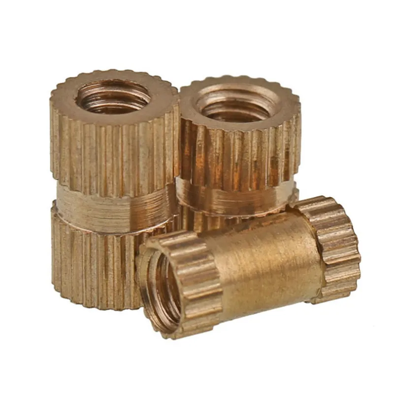 

50Pcs M4 Injection Nut Copper Insert Knurled Nuts Knurling Tool