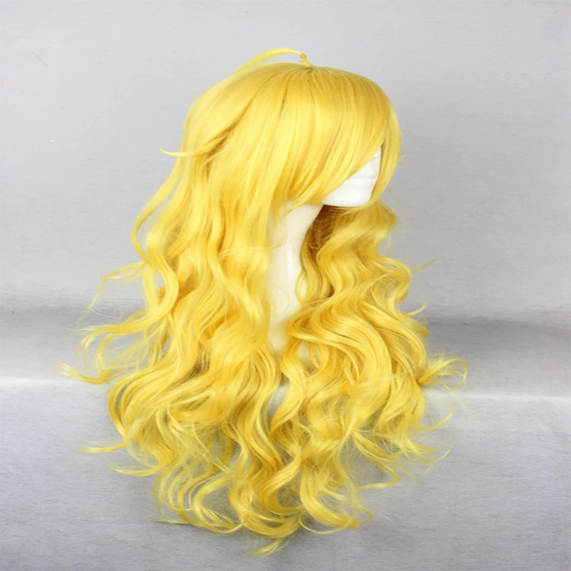 Аниме Косплей RWBY парики Yang Xiao/длинный парик для косплея синтетический волос