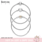 Женский браслет-змея из серебра 2022 пробы, с подвеской в виде сердца