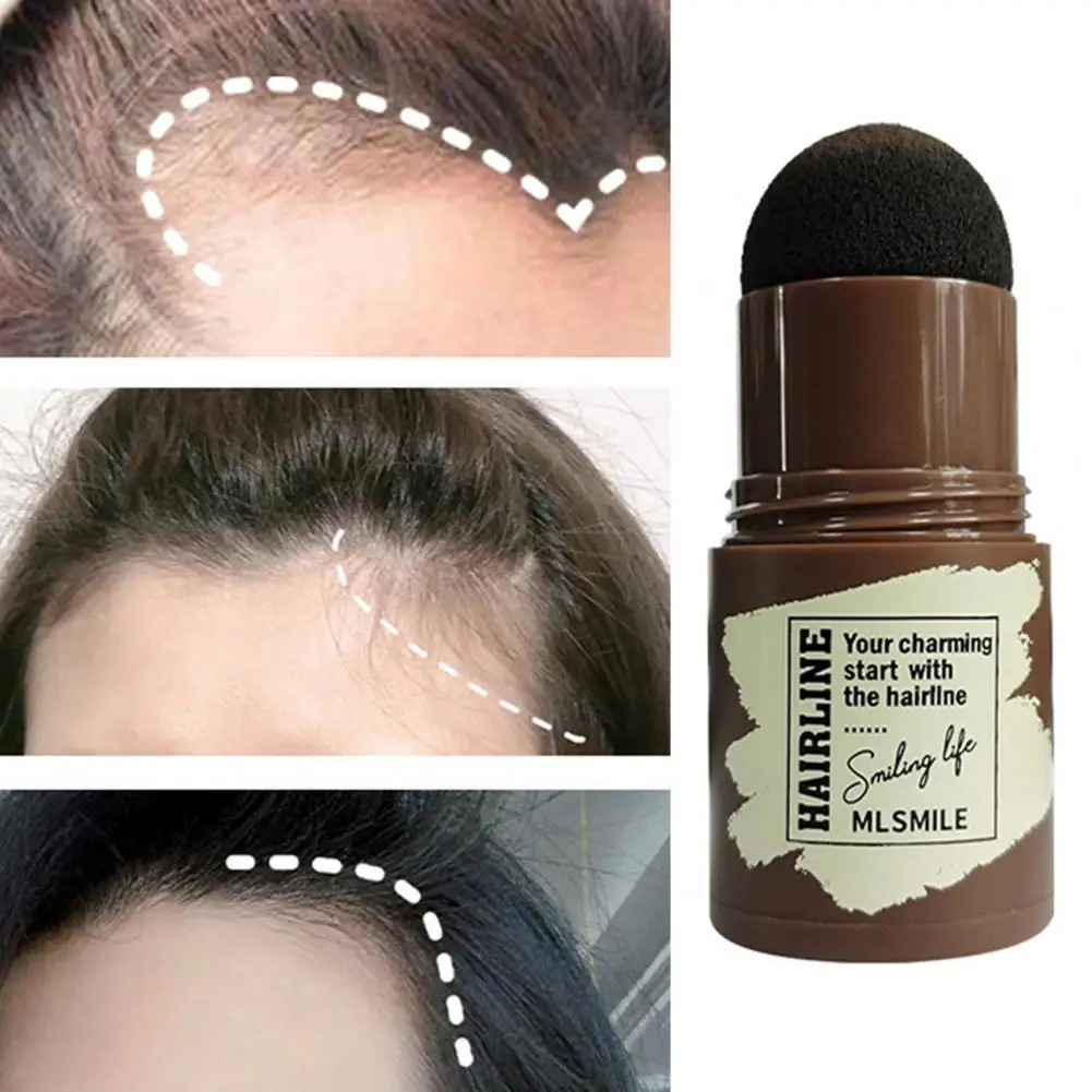 

1.8g Hairline Stick Waterproof Mushroom Head Mini Hair Pen Root Cover Up Hair Shadow Conceal Stick for Female high forehead trim