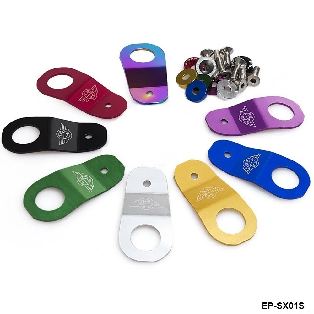 Гоночный алюминиевый крюк радиатор кронштейн с шайбой + болт для Honda Civic EK EP SX01S