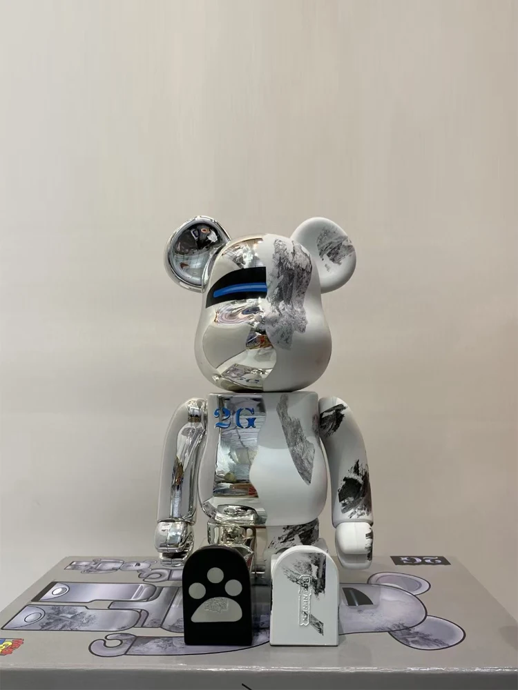 Высокой версии Bearbricklys 400% 28 см красочные бусины ПВХ экшн-фигурки блоки медведь