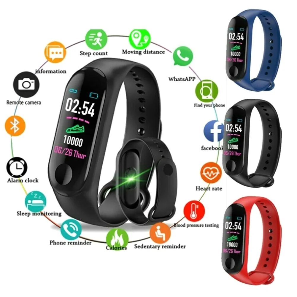 

Smart Watch Bracelet Wristband Blood Pressure HeartRate Monitor Fitness Tracking NC99