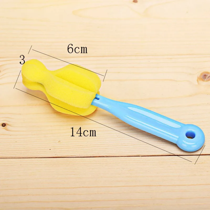 

Baby High Grade Clean Sponge Straight Handle Brush 360 Degree Sponge Cleaner Cup Bottle Brushes Milk Bottle Cleaning Utensils