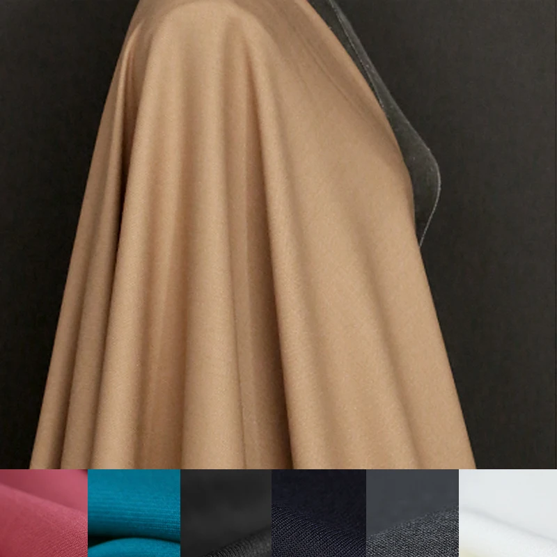 

7 Colors! 150CM Wide 400G/M Weight Wool Polyester Autumn and Spring Jacket Outwear Jacket Dress Fabric DE1432