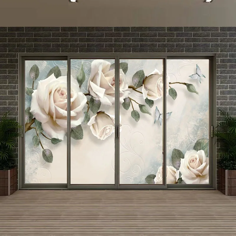 Индивидуальный размер 3D оконная стеклянная пленка дверная наклейка s