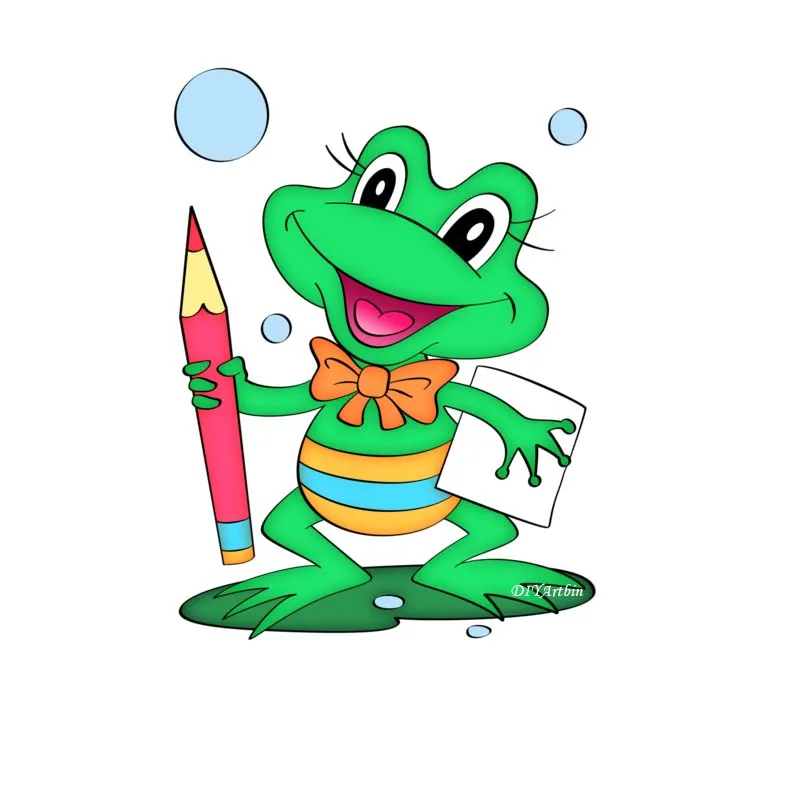 Металлические штампы в форме лягушки для скрапбукинга Детский трафарет высечки