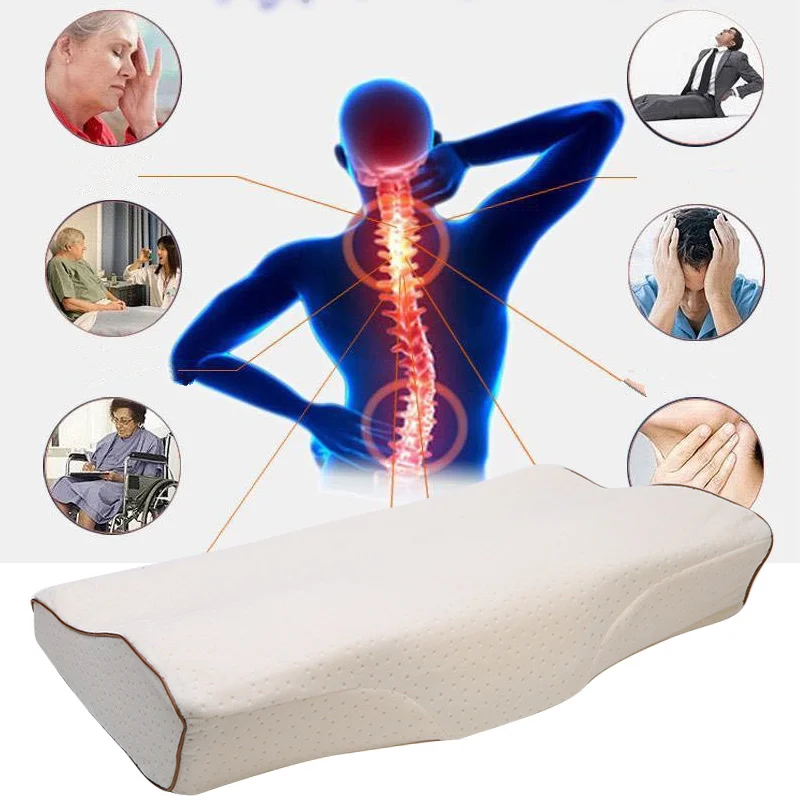 Хорошая здоровая подушка с эффектом памяти пены здоровья шеи Поддержка дышащий