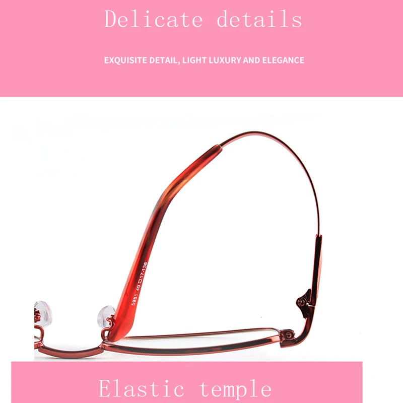 LIBOGX Высокое качество ультра светильник из титанового сплава дамы близорукость