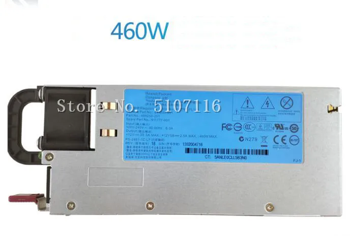 

For DPS-460EB A HSTNS-PD14 499250-101 511777-001 499249-001 460W server power supply will fully test before shipping