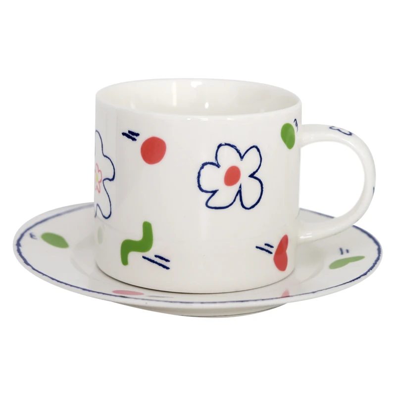 

Винтажная креативная Европейская кофейная чашка с блюдцем, свадебная фарфоровая посуда для напитков QAB50BZ, турецкие чашки для чая