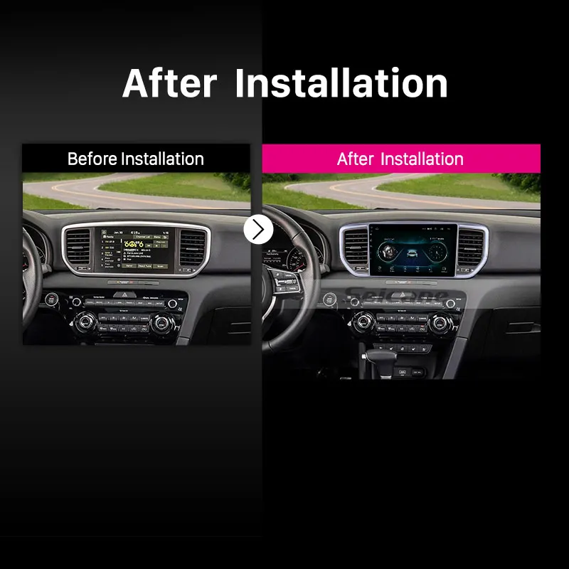 Автомагнитола Seicane Android 8 1 2din 2.5D экран GPS для Kia Sportage R 2018-2019 поддержка DVR OBD2 Mirror Link