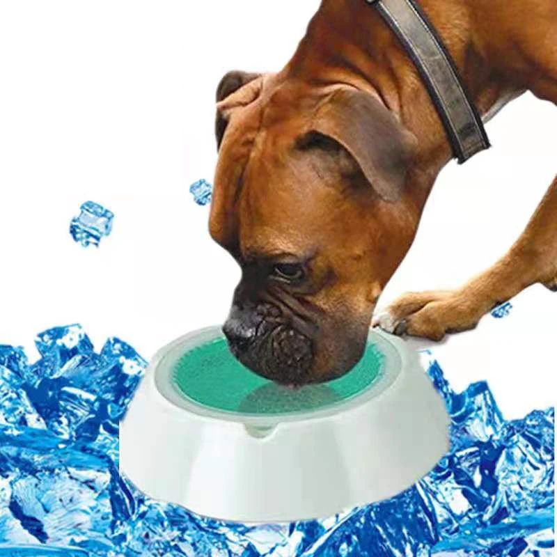 

Dog Bowl Quick Cooling Bowls Summer Condensed Beads Ice Cooling Water Bowl 52*42*48cm and 2 Colors Pet Bowl