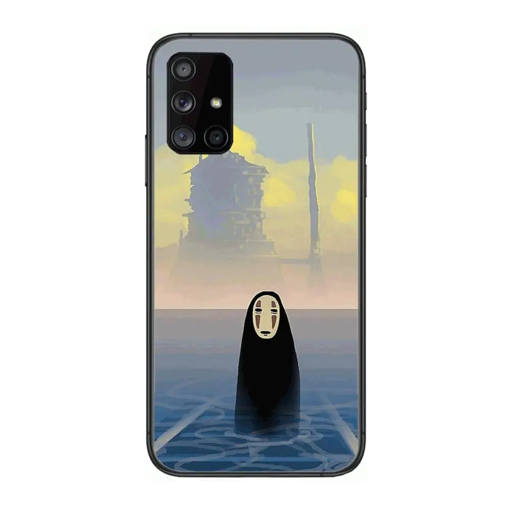 

Anime cartoon Studio Ghibli Phone Case Hull For Samsung Galaxy A 90 50 51 20 71 70 40 30 10 80 E 5G S Black Shell Art Cell Cov