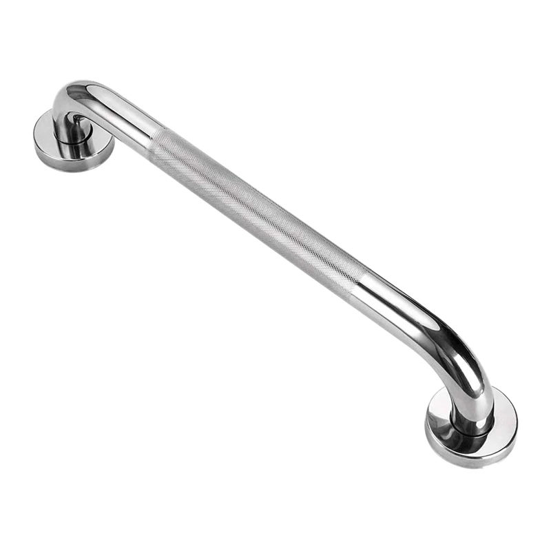 Stainless Steel Bath Grab Shower Handle with Anti-Slip Grip - Disabled Elderly Children Mobility &amp Daily Living Aids Assist Safe |
